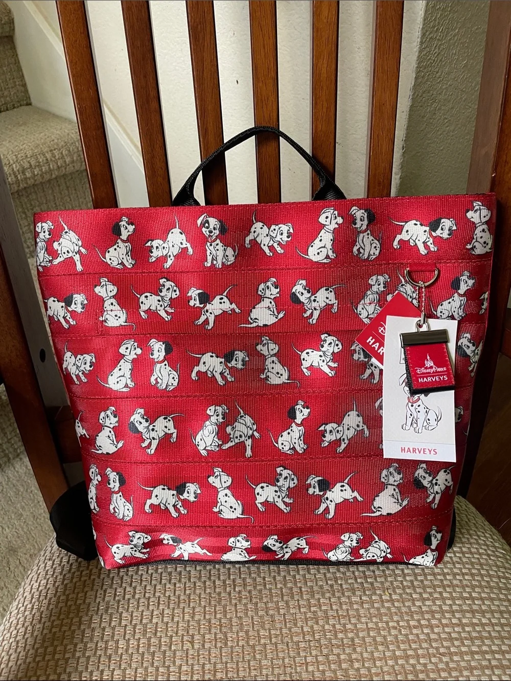 NWT Disney Parks x Harveys 101 Dalmatians Tote Bag & Convertible Backpack 101 Dalmatians Tote Bag by Harveys | Disney Store main image 2